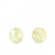 Cubic Zirconia beads 4mm Multicolor lime green